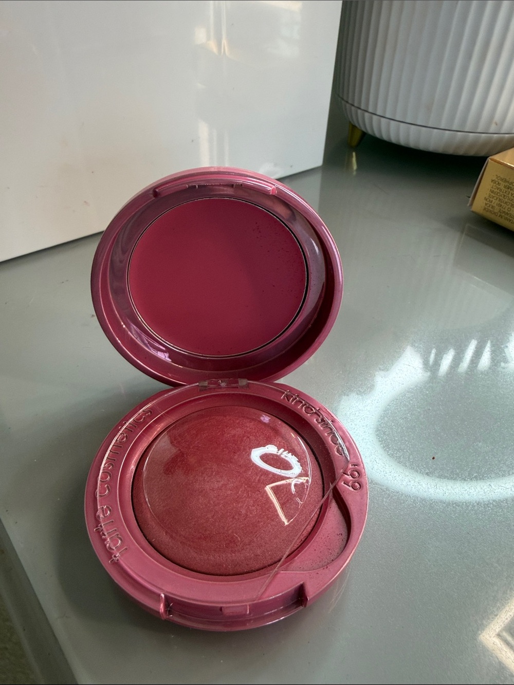 Tarte Pink Champagne Cream-to-Powder Blush in Deep Rose
